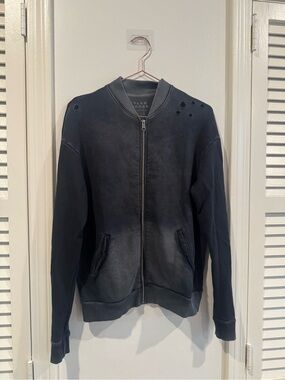 Tyler jacobs cropped bomber sweatshirt